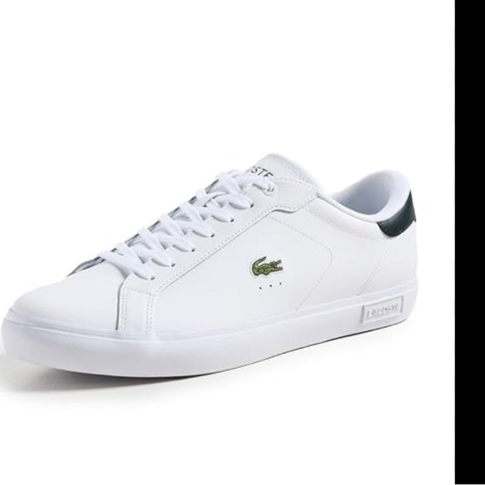 Men’s Lacoste Powercourt Sneakers – White Leather‎ – Size 11.5